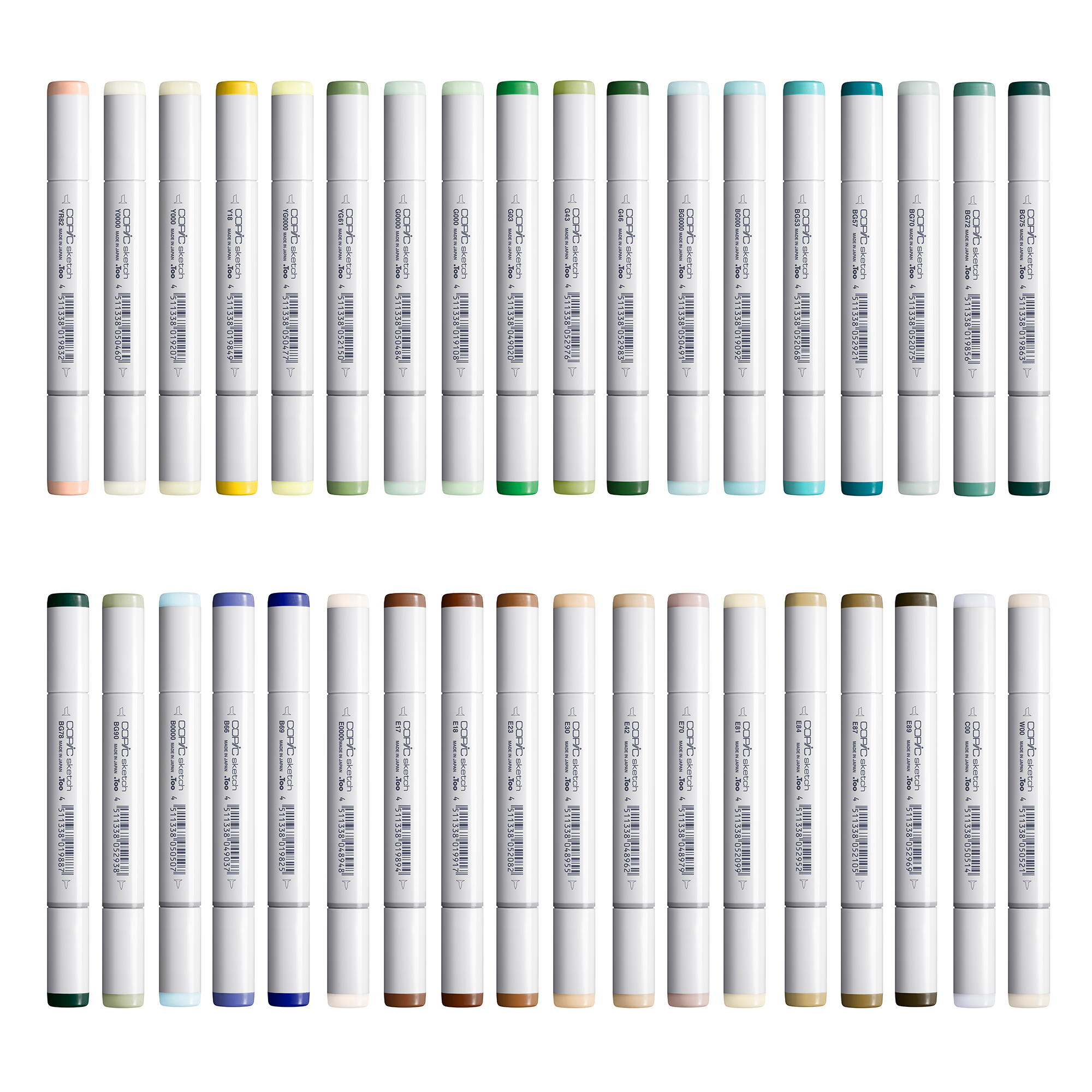 Copic Sketch Set Da 3 Colori | Fusion 1 | Pennarelli Ricaricabili A Base Alcolica